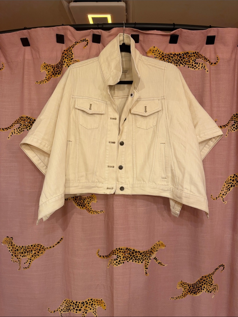 NWOT Anthropologie Pilcro Weston Cape Denim Boyfriend Jacket - Picture 5 of 9